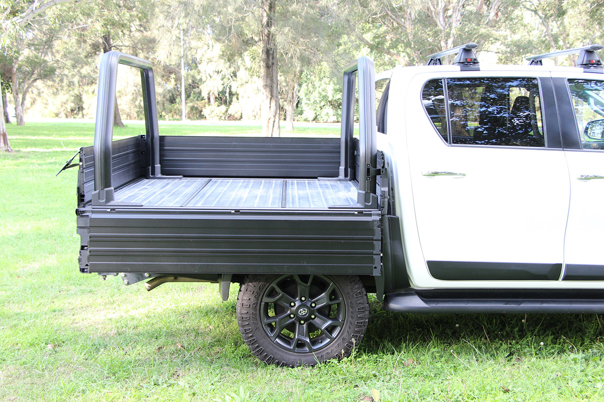 Toyota HiLux with matte black Sport Utility Bed