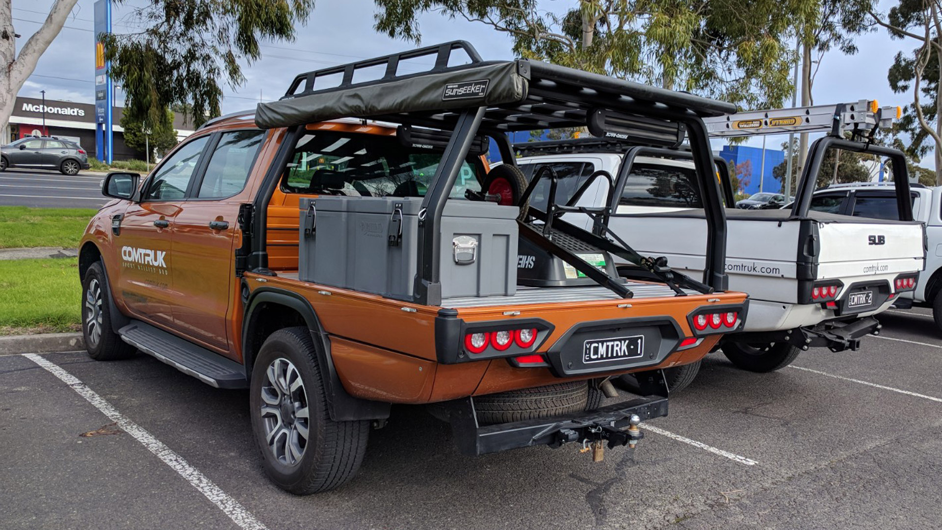 Ford Ranger SUB and Toyota HiLux SUB at Bunnings