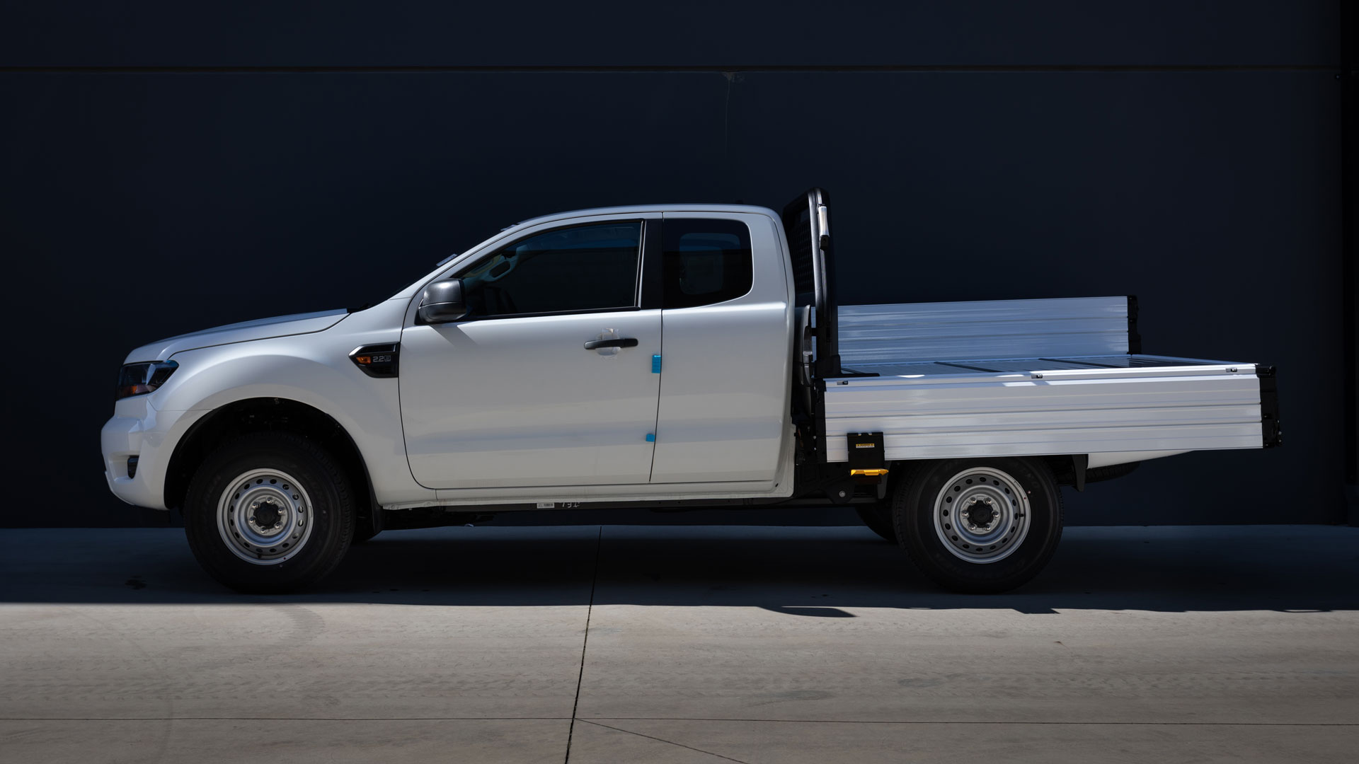 white finish SUB alloy tray on Ford Ranger