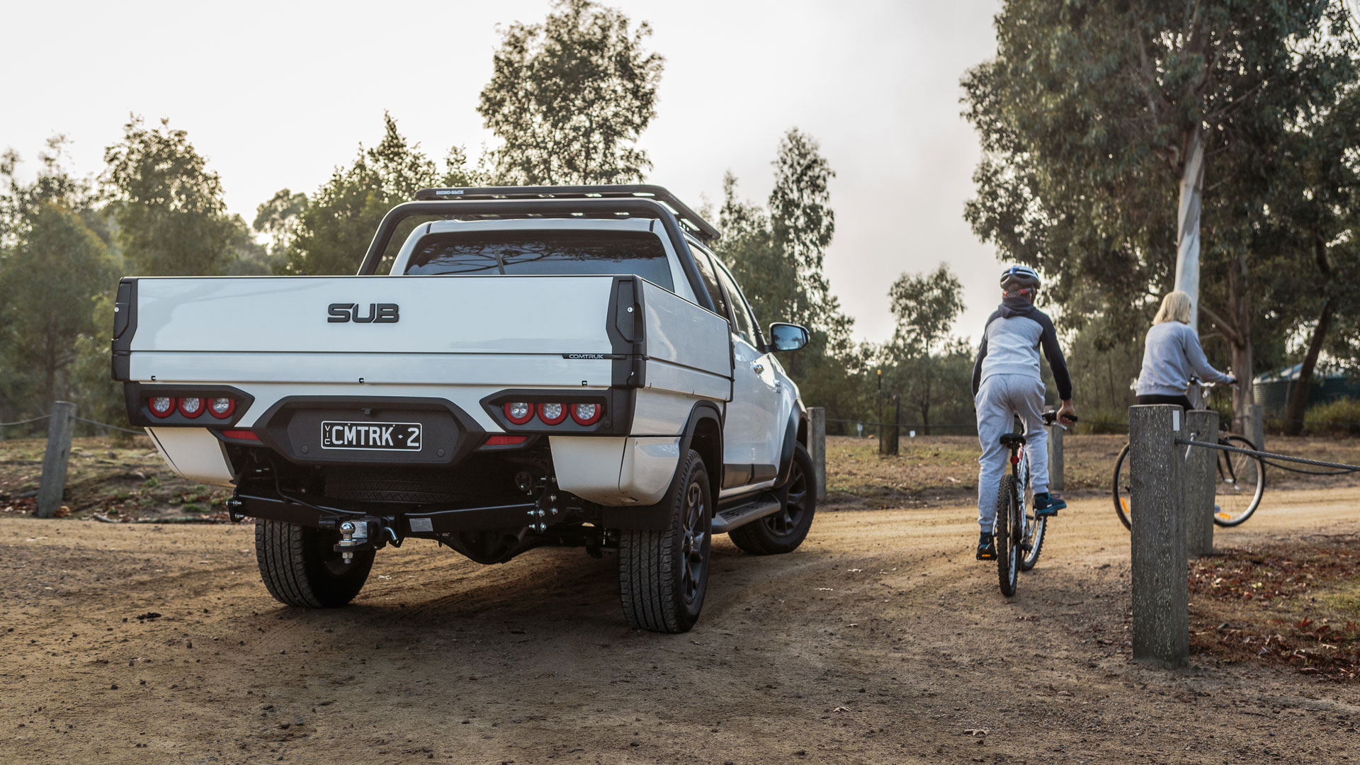 SUB alloy tray used to haul bikes