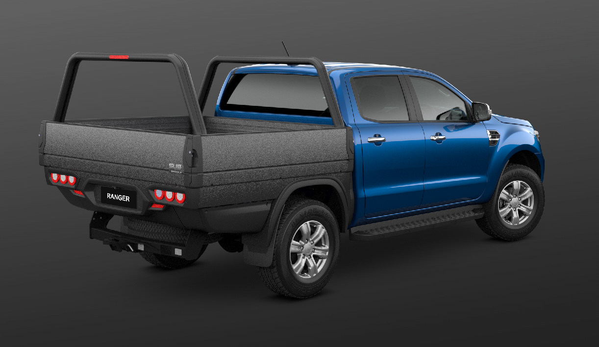 Sport Utility Bed witn powder coat finish on Ford Ranger